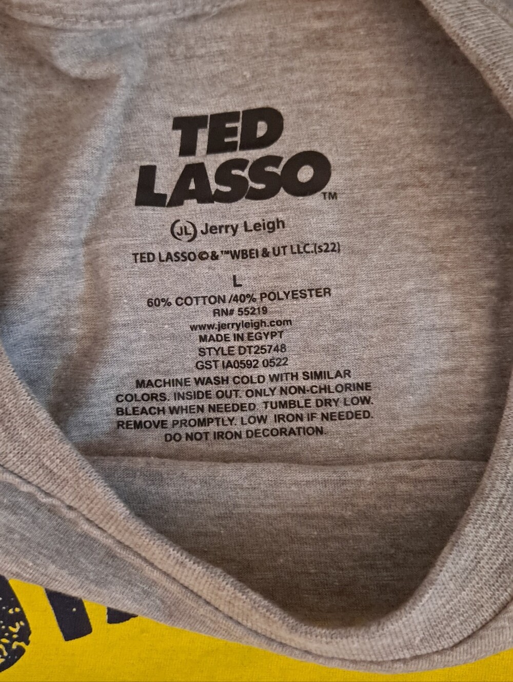 Ted Lasso Diamond Dogs Grey Large Shirt - Picture 2 of 5
